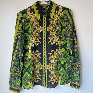 Alice + Olivia Willa Silk Blouse